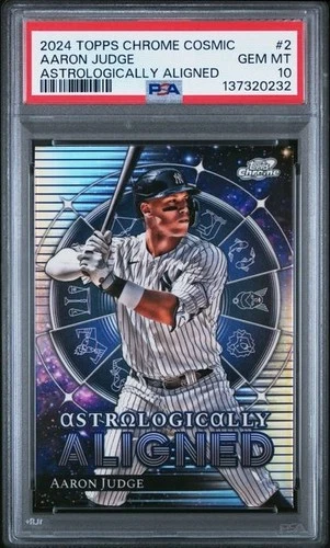 Aaron Judge 2024 Topps Chrome Cosmic Astrologically Aligned #2 PSA 10 POP 49
