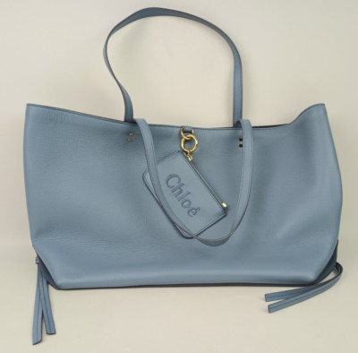 トートバッグ CHLOE Woman Tote bags Blue C22AS383I26 91J Chloe Shady Cobalt Blue Sense Medium Calfskin Leather Tote