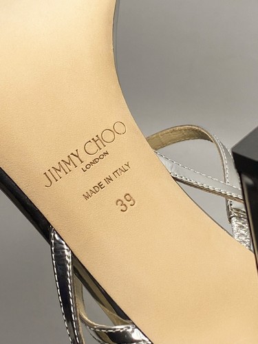 Jimmy Choo Meira Embellished Patent Leather Sandals size 39 - Picture 13 of 13