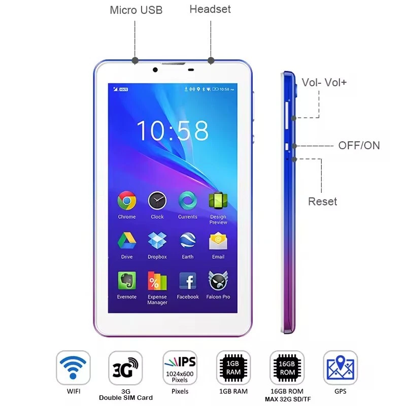 Wintouch Manufacturer Supplier Oem Tablets Pc 1+16GB 1024*600 HD Screen 7 Inch A - Image 2 of 4