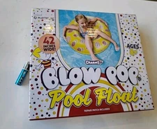 Charms Blow Pop 42" Yellow Candy Swimming Pool Toy Float Tube Playtek 2021 Misb