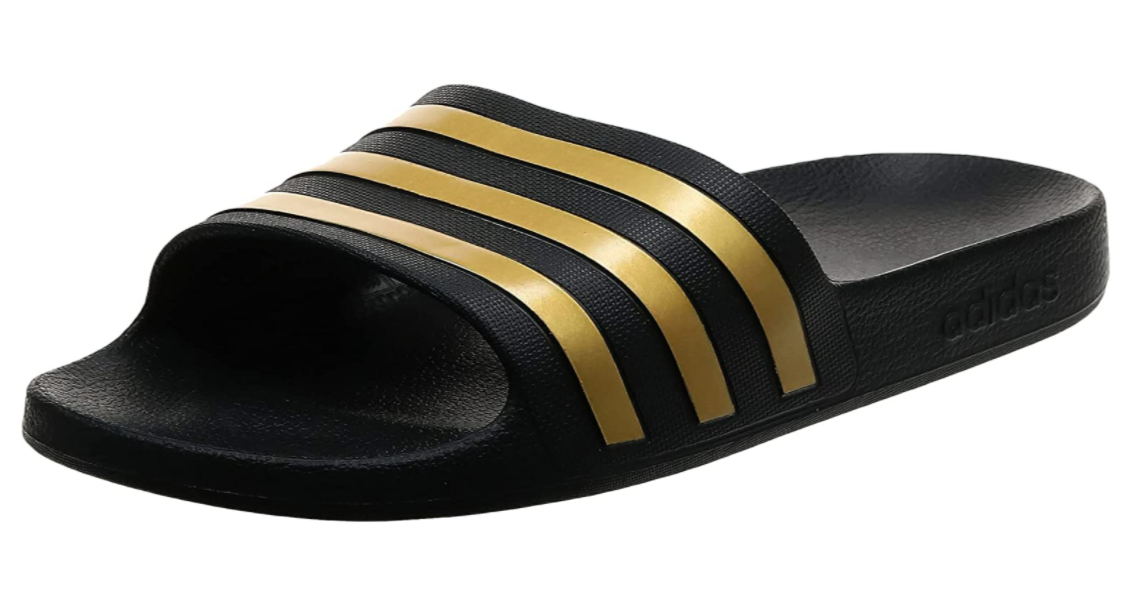 Adidas Adilette Aqua Black Gold Comfort 