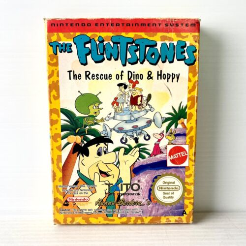The Flintstones + Box, Manual - Nintendo NES - Tested & Working - Free Postage - Imagen 1 de 10
