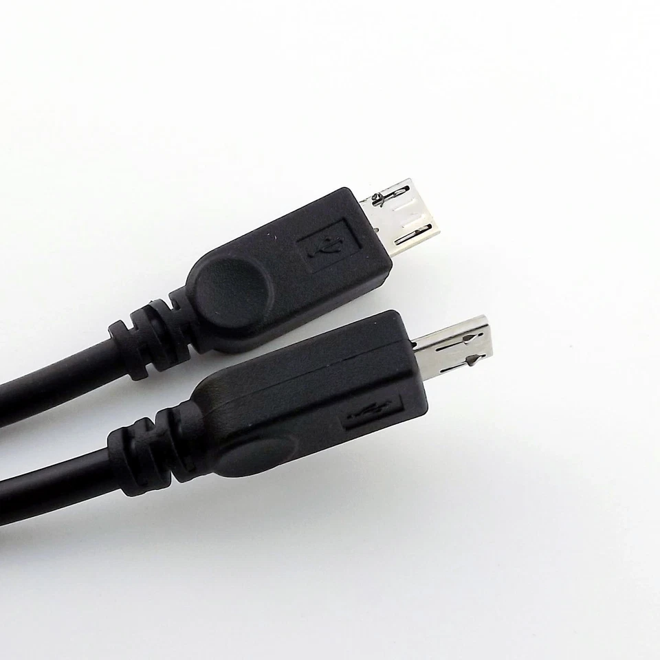 USB 2.0 A Male to Dual Micro USB Male Plug Y Splitter Adapter Data Charge Cable - Image 3 of 4