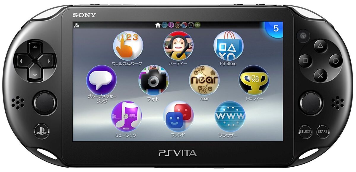 SONY PS Vita PCH-2000 ZA11 Black Console Wi-Fi model JAPAN IMPORT