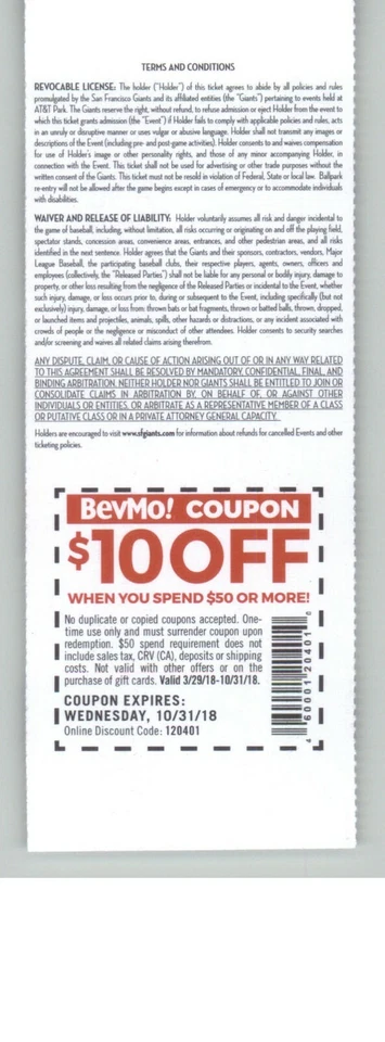 Полный билет Colorado Rockies vs San Francisco Giants 16.09.2018 — Гейлорд Перри - Изображение 2 из 2