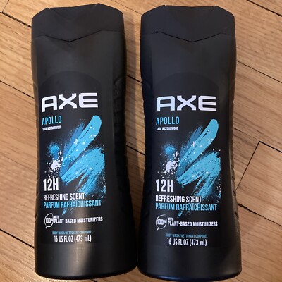AXE Apollo Sage & Cedarwood 12 Hr. Scent Body Wash For Men, 16 oz - Pack of 2