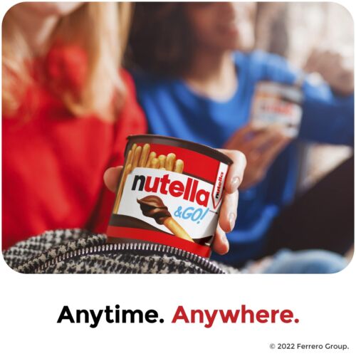 Nutella GO! Bulk 12 Pack Hazelnut Cocoa Spread Breadsticks Snack Cups1.8 Oz Each - Picture 5 of 7