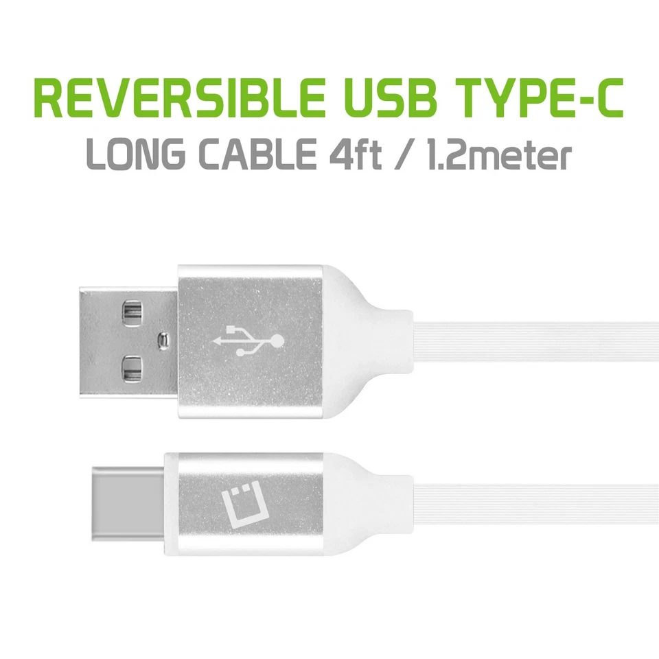 Cellet 4FT USB-C to USB-A Data Sync Fast Charger Cable Flexible Reversible USB-C - Image 3 of 4