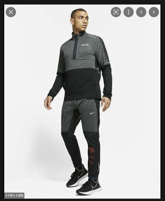 NEW MENS M MEDIUM NIKE PHENOM ELITE WILD RUN RUNNING JOGGERS PANTS BLACK  CZ9748