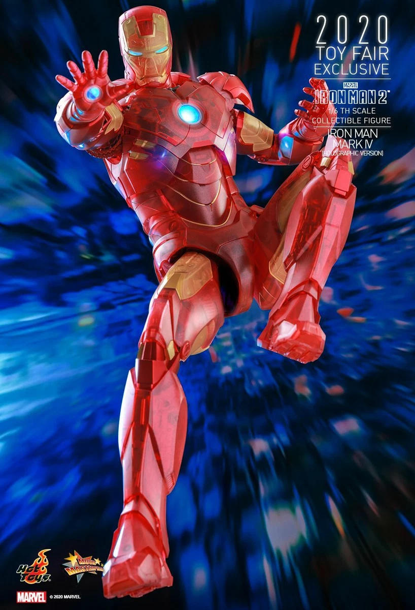 1/6 HOT TOYS MMS568 IRON MAN 2 MARK IV MK4 HOLOGRAPHIC VERSION