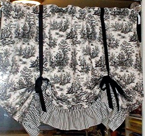 100% Cotton Jamestown Toile Fabric - Black/White - $9.95 Flat Rate Shipping - Picture 7 of 7