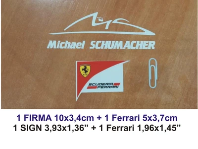Sticker Vinilo Decal Vinyl Aufkleber Autocollant Michael Schumacher Ferrari