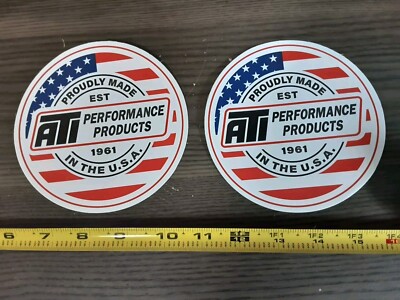Lot of 2 ATI  Super Damper Racing Decals Stickers Nascar NHRA Street Outlaw 