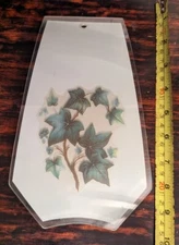 OK Lighting Lamp Glass Light Panel Replacement Pane English Ivy & Vines Berries