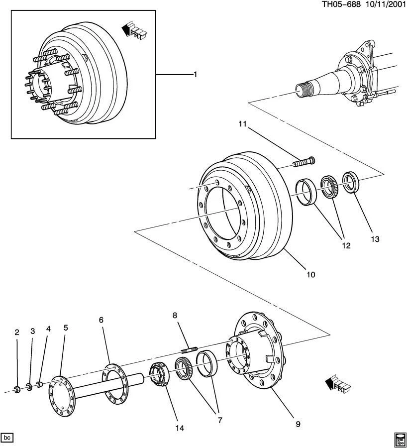 1990-09 Topkick/Kodiak C4500-C8500/T6500-T8500 Rear Axle Gasket 15632919 N-8092 - Image 4 of 4