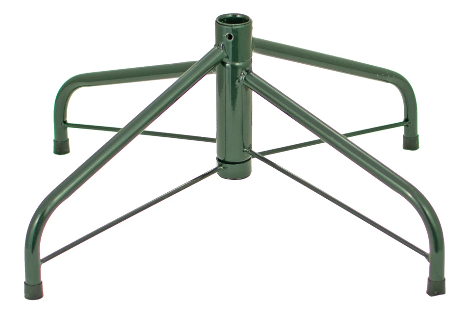 16in Green Metal Tree Base Stands, Artificial Christmas Trees Folding Legs - Image 4 of 4
