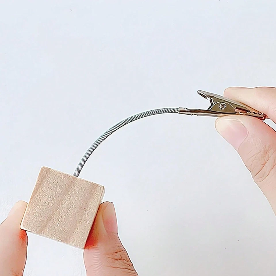 20/50x Wood Metal Photo Alligator Clip Memo DIY Wires Picture Holder Table Stand - Image 3 of 4