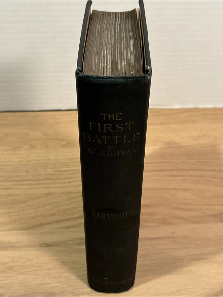 The First Battle, William J. Bryan, Signed, 1896, Vintage - Image 3 of 4