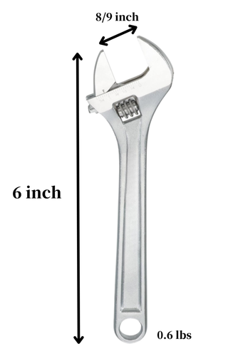 Adjustable 6','8'',10'',12'',15'',18''.+Wrench 5Pc Set,CR-V,Heavy Duty. LifeTime - Picture 8 of 11