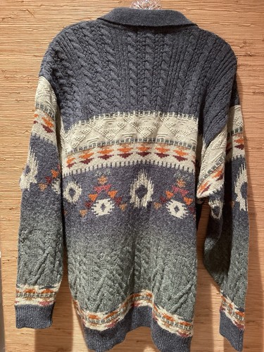 Men's Sweater Wool Alpaca Blend Chest 38-40 Marks & Spencer Made/Israel Multi - Picture 11 of 24