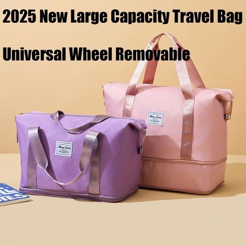 Ambitionous 2025 Foldable Travel Bag w/Removable 360° Silent Wheel LargeCapacity - Picture 45 of 57