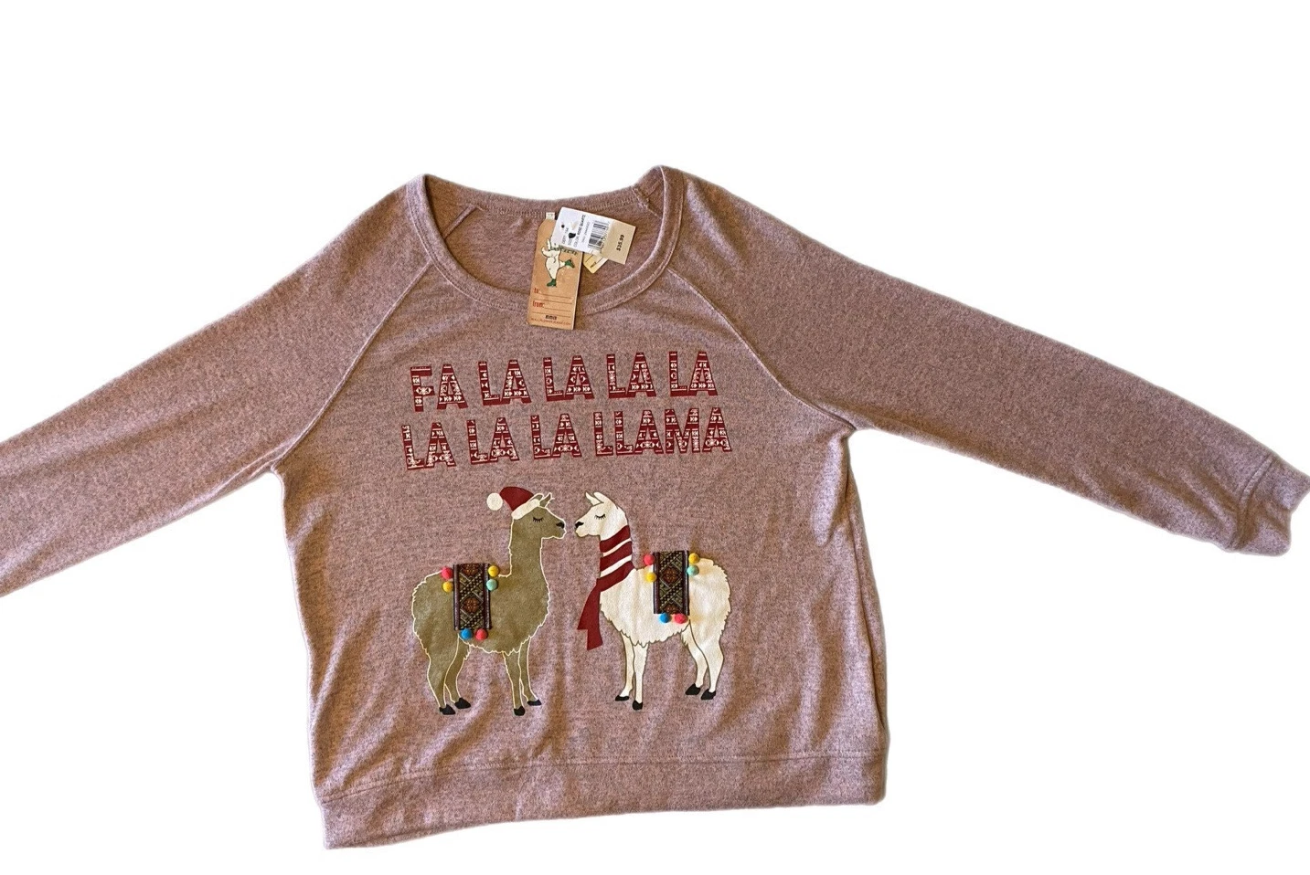 New ugly Christmas Sweater Fa La La Llama Soft Material Size S