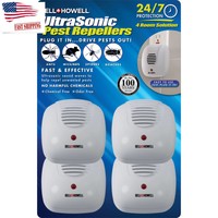 Bell Howell Ultrasonic-electronic Plug In Pest Repellers Fast Effective 4pack Bell Howell Ultrasonic-electronic Plug In Pest Repellers Fast Effective 4pack