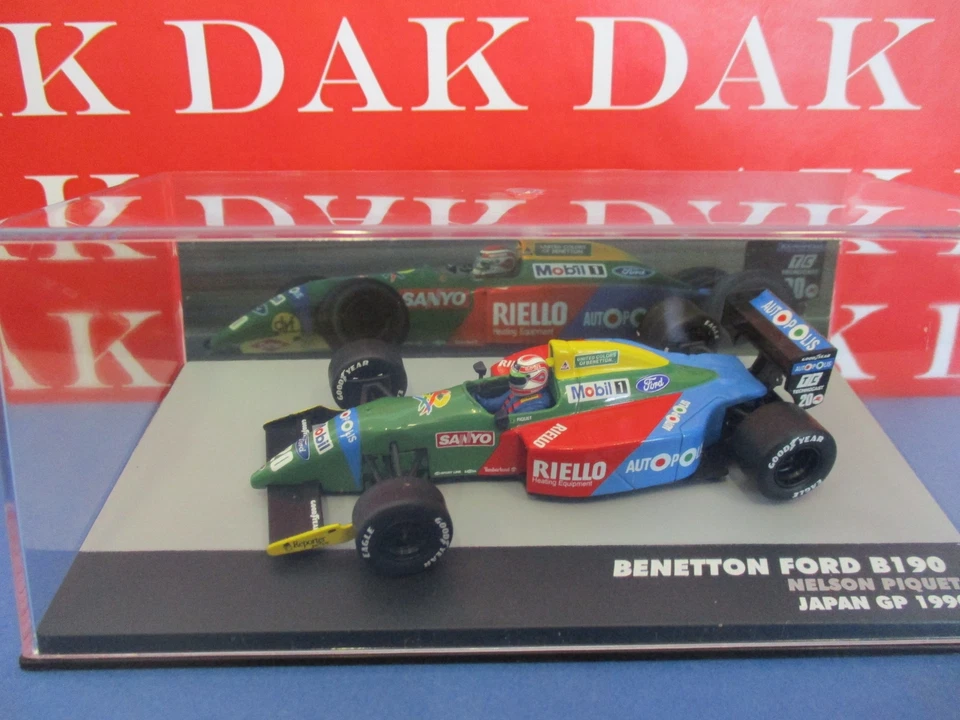Die cast 1/43 Modellino Auto F1 Benetton Ford B190 Japan GP 1990 N. Piquet - Immagine 4 di 4
