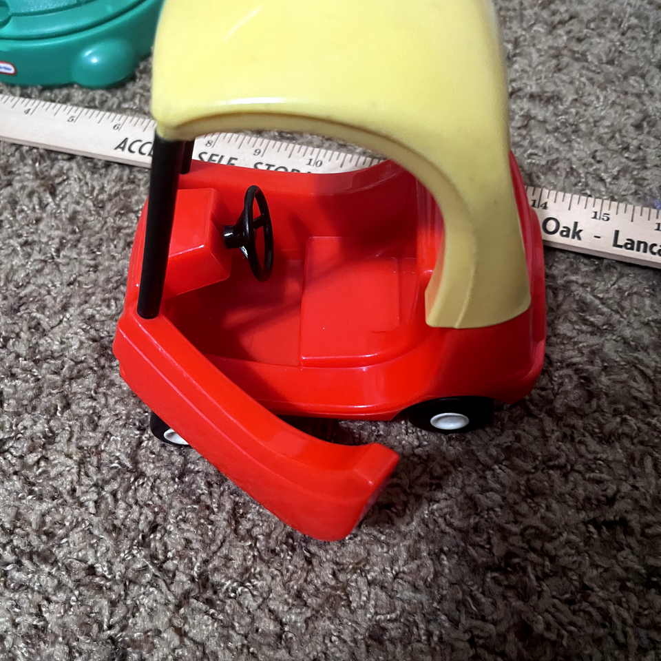 Vintage Little Tikes Dollhouse Turtle Sandbox and Red Car Cozy Coupe mini Lot eBay