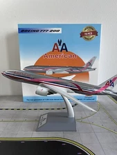InFlight200 American Airlines Boeing 777-200 N759AN Polished Breast Cancer Liver