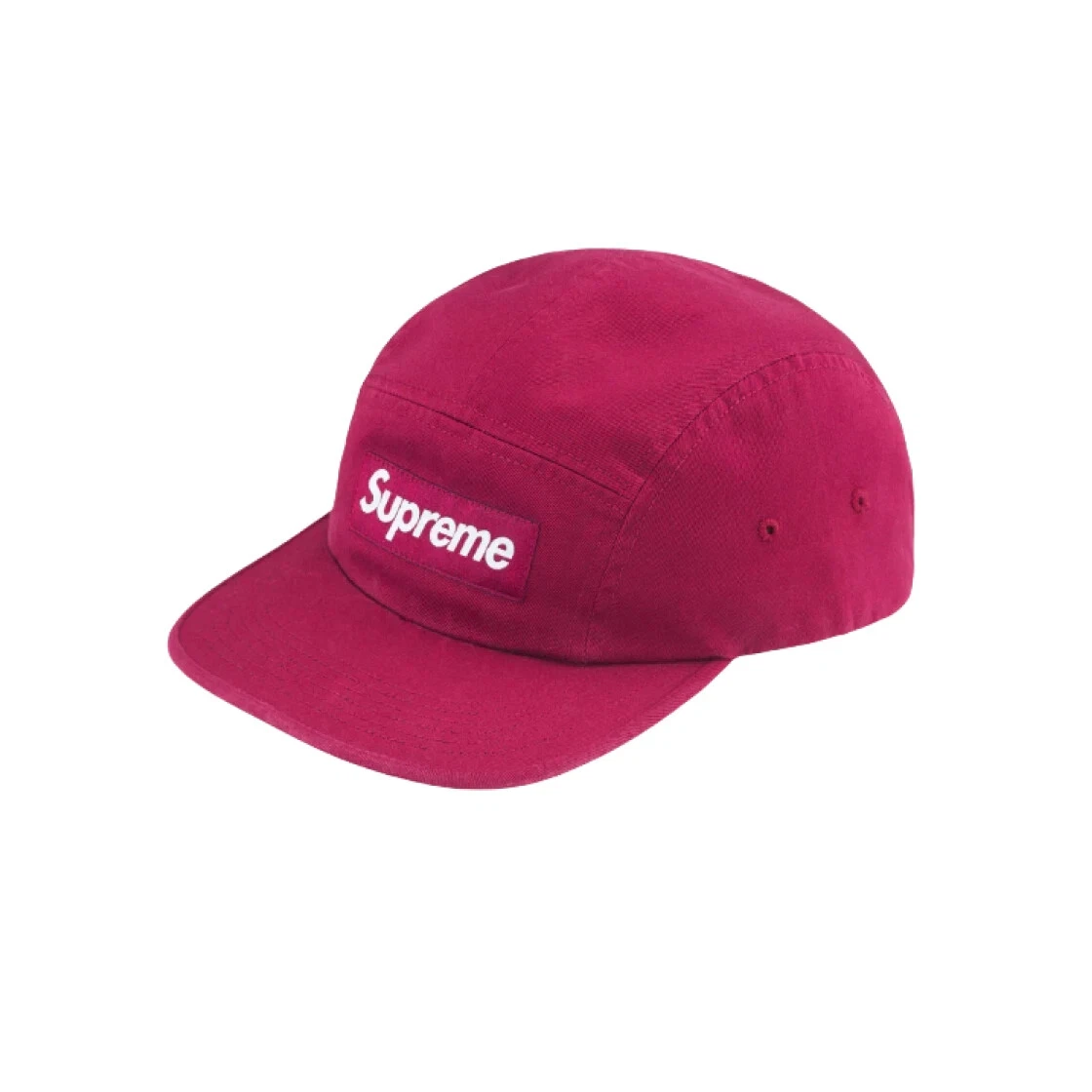 Casquette de camp Supreme en sergé chino lavé canneberge   24FW  