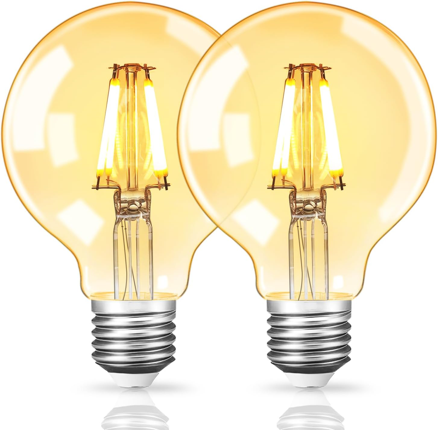 Edison LED Light Bulbs E27 Vintage Edison LED Bulbs 4W (Equivalent to 40W) 2700K