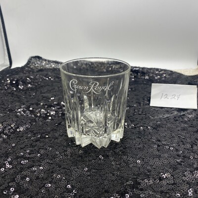 Crown Royal Whiskey Glass Tumbler  3.5  Tall