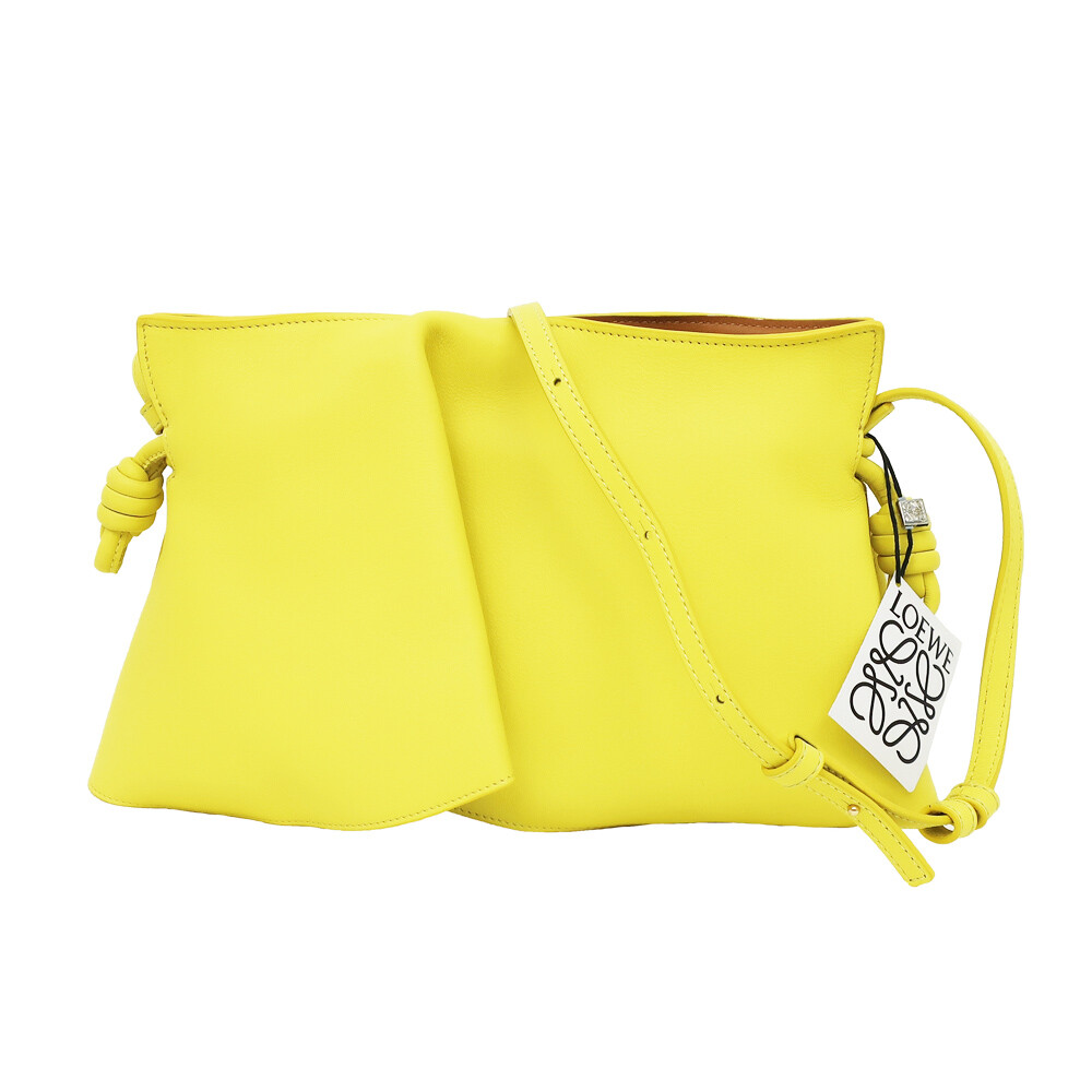 Loewe Flamenco Clutch Shoulder Bag Pedal Mini Lemon