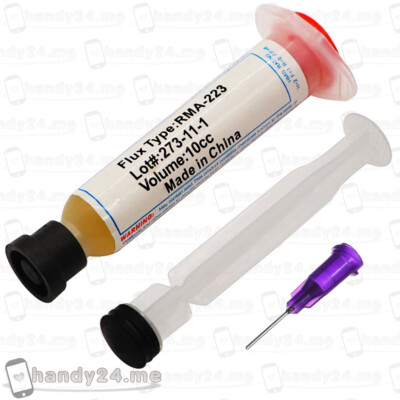 Lötpaste Flussmittel RMA-223 Flux SMD BGA Lötfett Solder Grease Reflow + Nadel