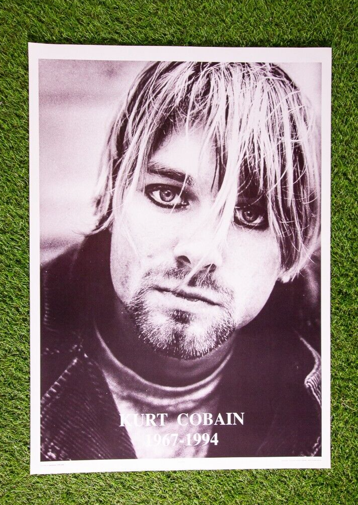 Kurt Cobain 1967-1994 Photo Poster Nirvana Rare Vintage GB