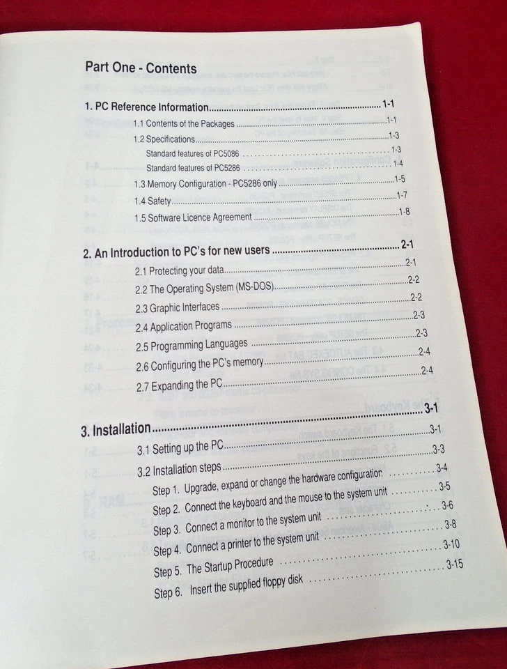 PC5086 and PC5286 User Manual and Guide to MS-DOS - Image 2 of 4