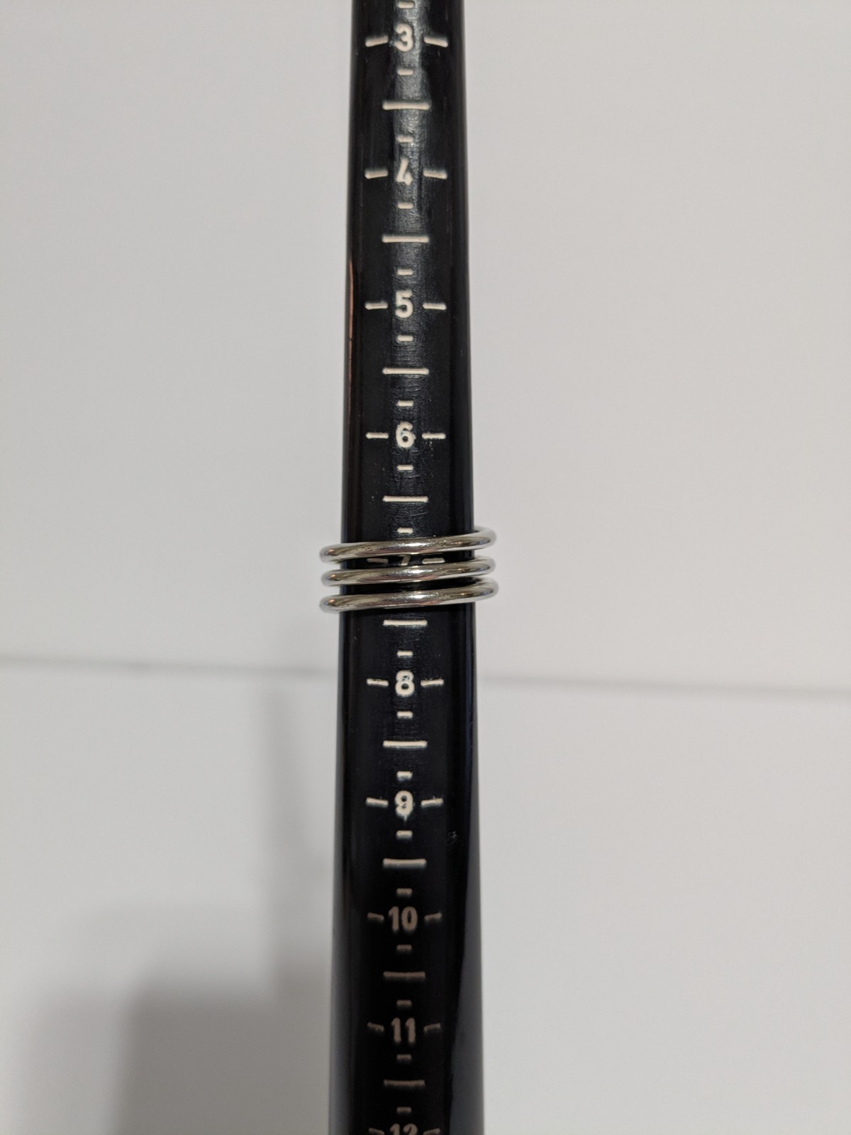 Silver Tone Spiral/Spring Wrap Ring With End Caps… - image 8