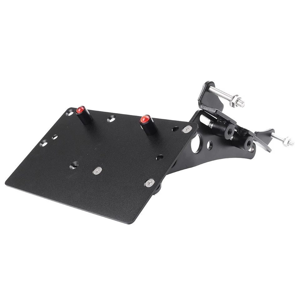 Black Side Mount Fender Eliminator License Plate Holder For Harley Sportster Foto 4 de 4