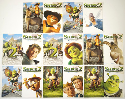 SHREK 2 Orig Compl. SETof8 Movie Lobby Cards 2004 MIKE MYERS MURPHY CAMERON DIAZ