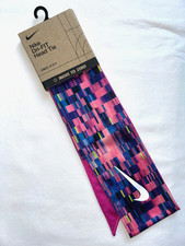 Nike DRI FIT Head Tie Headband Reversible Tennis Badminton Adjustable New