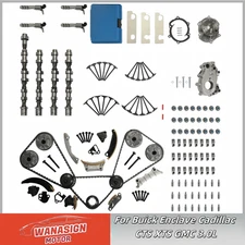 Engine Rebuild Camshafts Timing Chain Kit For Buick Cadillac CTS XTS GMC 3.0L