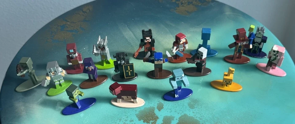 18 Minecraft Нано Металлические Фигурки Лот товаров Jada Toys Металлические Литые Фигурки - Изображение 2 из 4