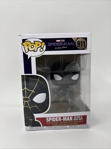 Funko Pop! Marvel Studios Spider-Man No Way Home 911 Spider-Man Black & Gold