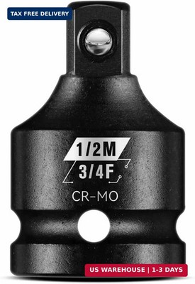 3/4''F To 1/2''M Impact Socket Adapter, Cr-Mo Steel Exceeds ANSI Standa