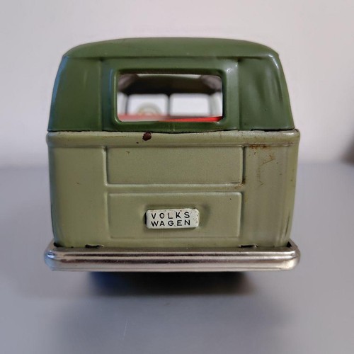 Microbús Volkswagen2 de hojalata hecho vintage Bandai artículo original. Hecho en Japón USADO - Imagen 12 de 15