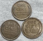 #2Z:(-$ Drop) Set of 3 1916P Lincoln Wheat 1c Good-Very Good (G-VG) — photo 2