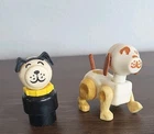 Vintage Fisher Price Little People Dogs Total Of 2