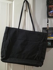 Prada Handbag Tessuto - Black Nylon Ladies Triangle Logo Plate Shoulder Bag